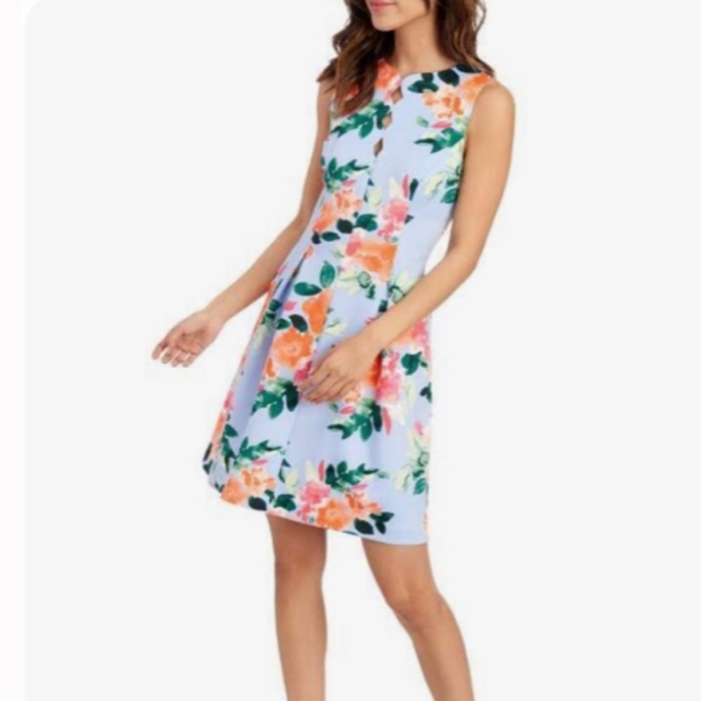 NWT Vince Camuto Purple Floral Dress Size 4